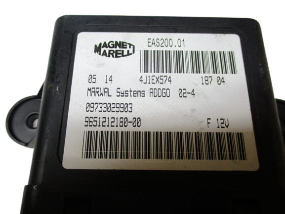 Peugeot 307 807 206 407 406 306 Citroen Xsara Picasso C8 C5 Lancia Phedra anno dal 2001 al 2009 Diesel Centralina inziezione 9651212180 09733029903