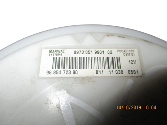 Citroen DS3 1600 turbo benzina  anno dal 2010 al 2019 Pompa Serbatoio 9685472380