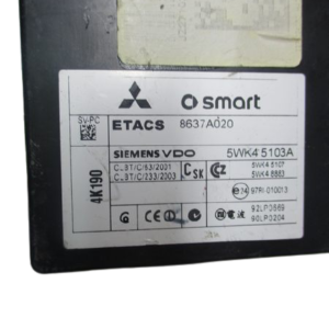 Mitsubishi Colt  anno dal 2004 al 2011 Centralina fusibili 8637A020 5WK45103A   MN108320