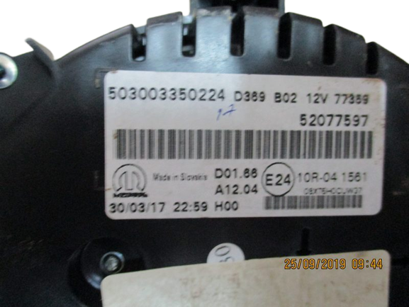 Fiat 500X anno dal 2014 al 2020 Quadro strumenti 52077597
