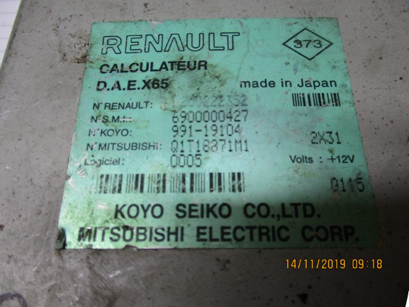 Renault Clio 2° serie anno dal 2001 al 2006 Centralina servosterzo 6900000427 991-19104
