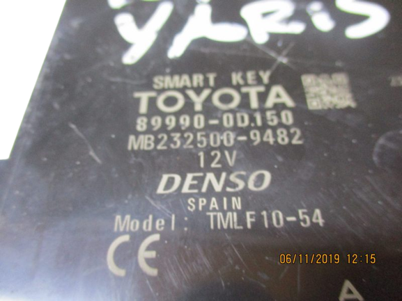 Toyota Yaris Hybrid anno dal 2011 al 2019 Centralina Smart-Key 89990-0D150 MB232500-9482