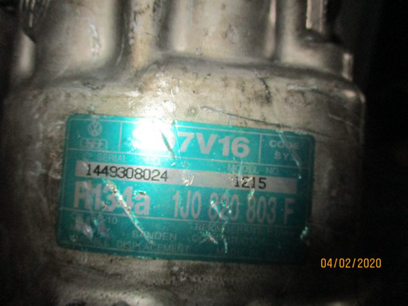 Volkswagen Bora Golf 4 Sharan Skoda Fabia Octavia Audi A3 Seat Leon anno dal 1998 al 2005 Compressore aria condizionata Sanden 1J820803F 1215 SDV716