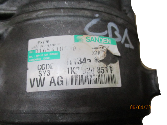 Volkswagen Golf 6 Passat Caddy Audi A3 Seat Skoda anno dal 2008 al 2012 Compressore aria condizionata 1K0820859F