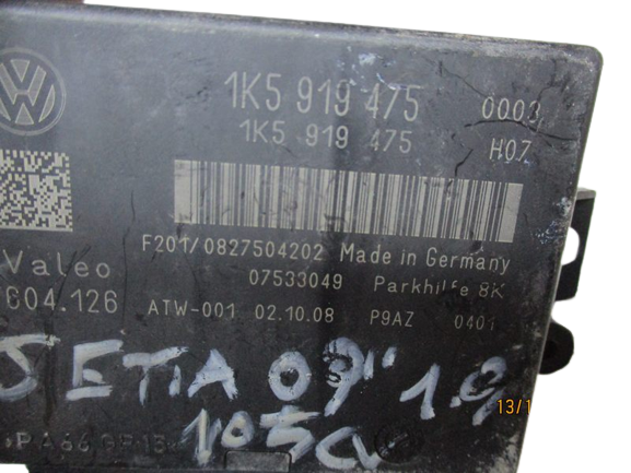 Volkswagen Jetta anno dal 2005 al 2010 Centralina Sensori parcheggio 1K5919475