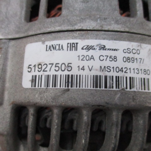 Fiat 500X 1300 Diesel anno dal 2014 al 2021 Alternatore Denso 51927505