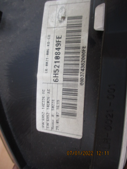 Land Rover Freelander2 e Defender anno dal 2006 al 2015 Quadro strumenti 6H52-10849-FE LR-0021-006-K0-C0