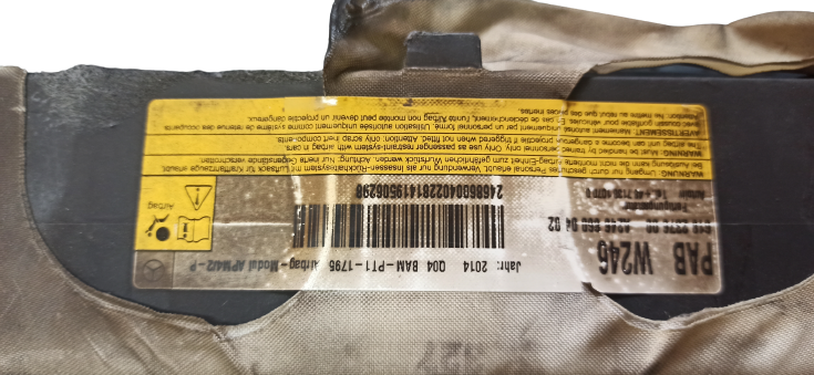 Mercedes Classe B W246 anno dal 2011 al 2019 Airbag passeggero A2468600402