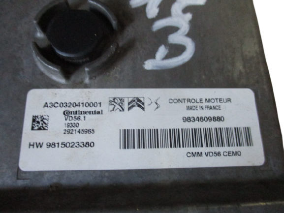 Opel Corsa F Grandland X Crossland X Peugeot 208 2° serie 2008 2° serie 308 2° serie 3008 2° serie Benzina automatica anno dal 2020 in poi Centralina motore A3C0320410001 9834609880 9815023380