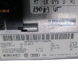 Audi A6 C6 anno dal 2004 al 2012 monitor display navigatore originale 4F0919603B Backer BE6349