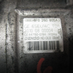 Audi A6 4F 2700 Diesel anno dal 2004 al 2012 Compressore Denso 4F0260805AJ 447150-0784 R134A