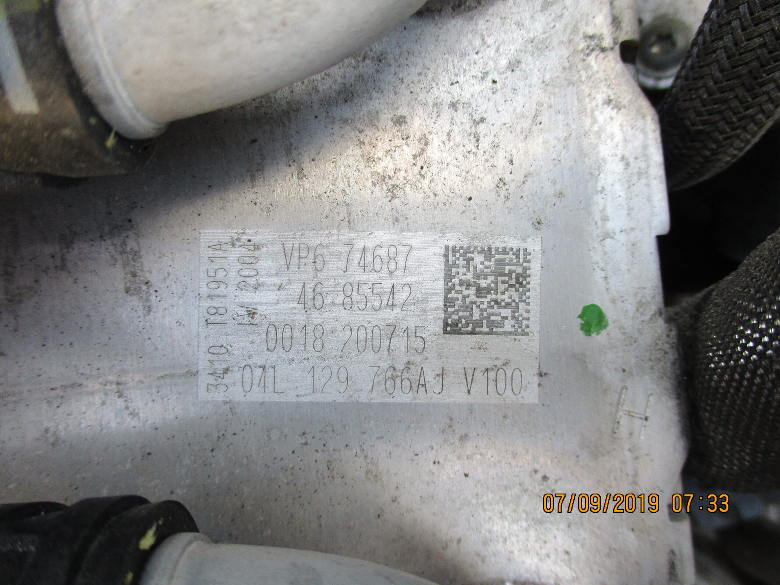Volkswagen Golf7 VII Audi A3 Seat Leon Skoda Octavia anno dal 2012 al 2020 1600 tdi collettore aspirazione 04L129766AJ