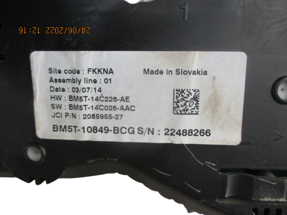 Ford C-Max 1600 Diesel anno dal 2010 al 2019 Quadro strumenti BM5T-10849-BCG BM5T-14C226-AE BM5T-14C026-AAC