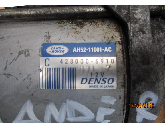 Land Rover Freelander 2 2200 Diesel anno dal 2006 al 2015 Motorino avviamento 428000-6910 AH52-11001-AC 224dt