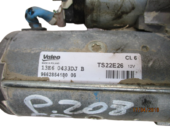 Peugeot 208 1600 Diesel bh02 anno dal 2012 al 2019 Motorino avviamento 13E60433DJB 966285418006