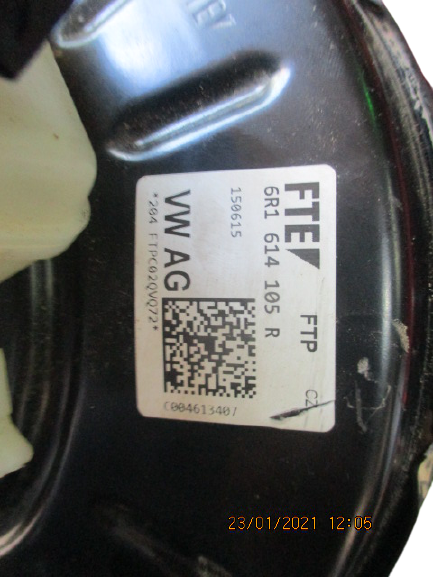 Audi A1 VW Polo Seat Ibiza Skoda Fabia anno dal 2010 al 2018 Servofreno 6R1614105R