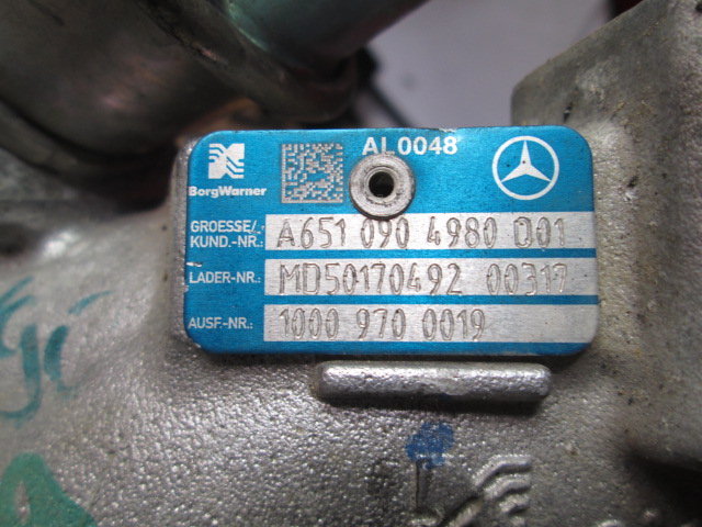 Mercedes Classe E  W207 Classe E W212 Classe C W204 Classe S W221  anno dal 2008 al 2017 biturbo A6510904080 A6510904980  A6510902880  53049700094 54399700099